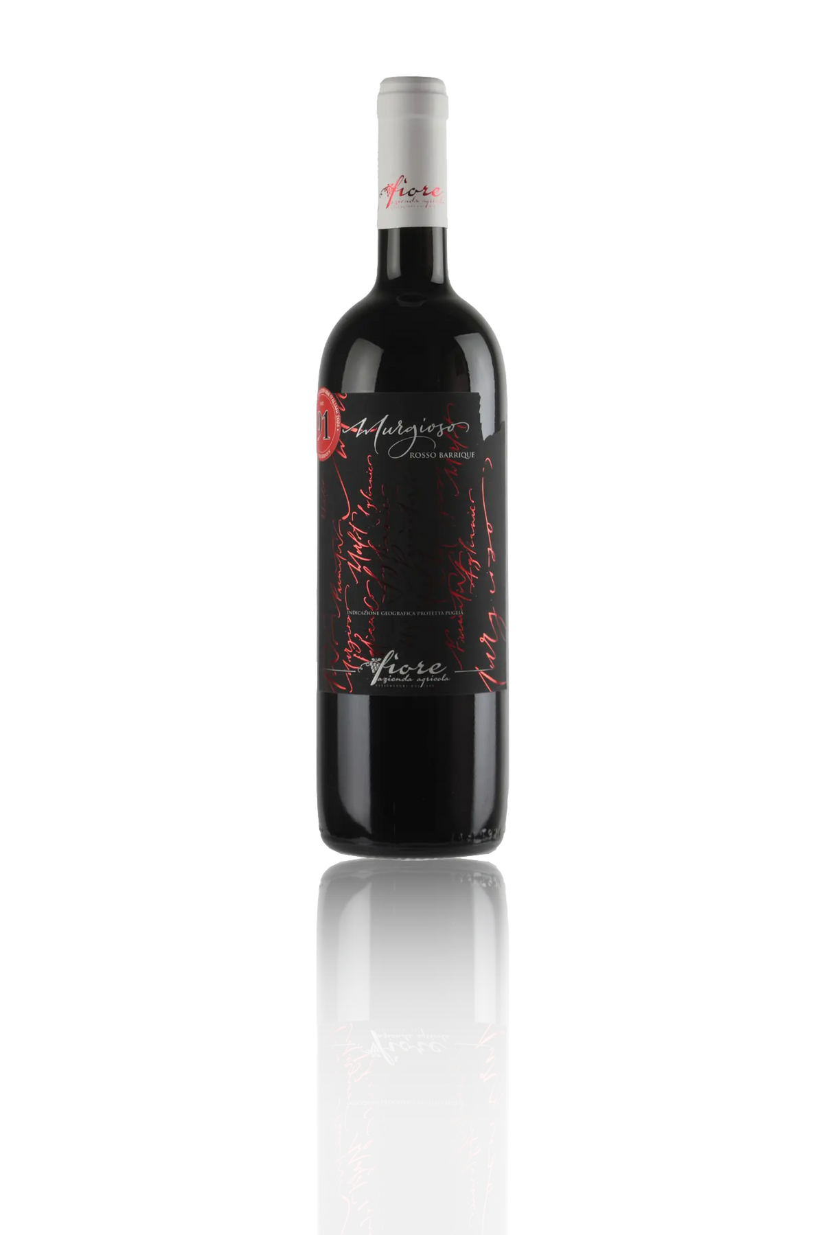 Bottiglia di vino Murgioso di Cantine Fiore