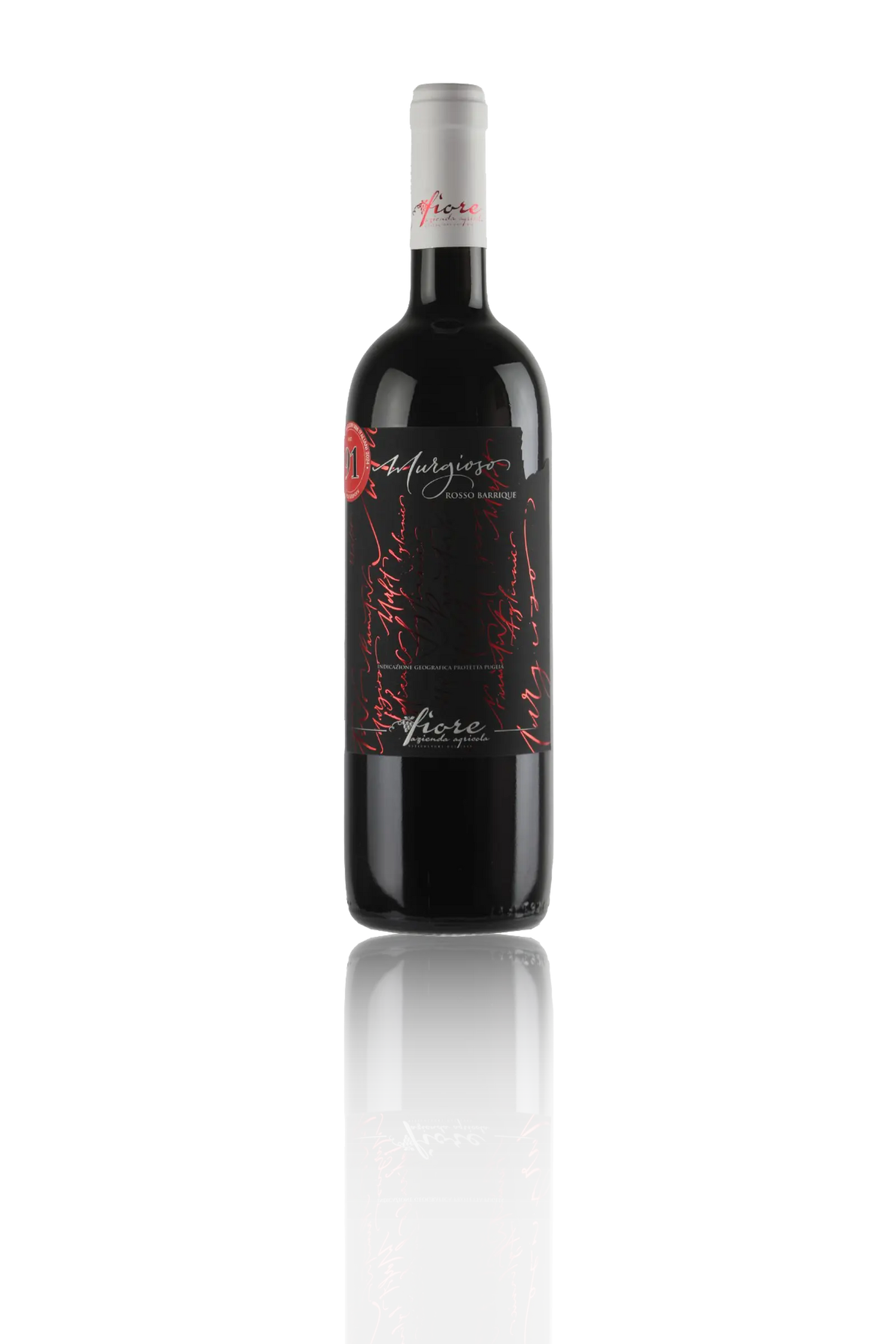 Bottiglia di vino Murgioso di Cantine Fiore