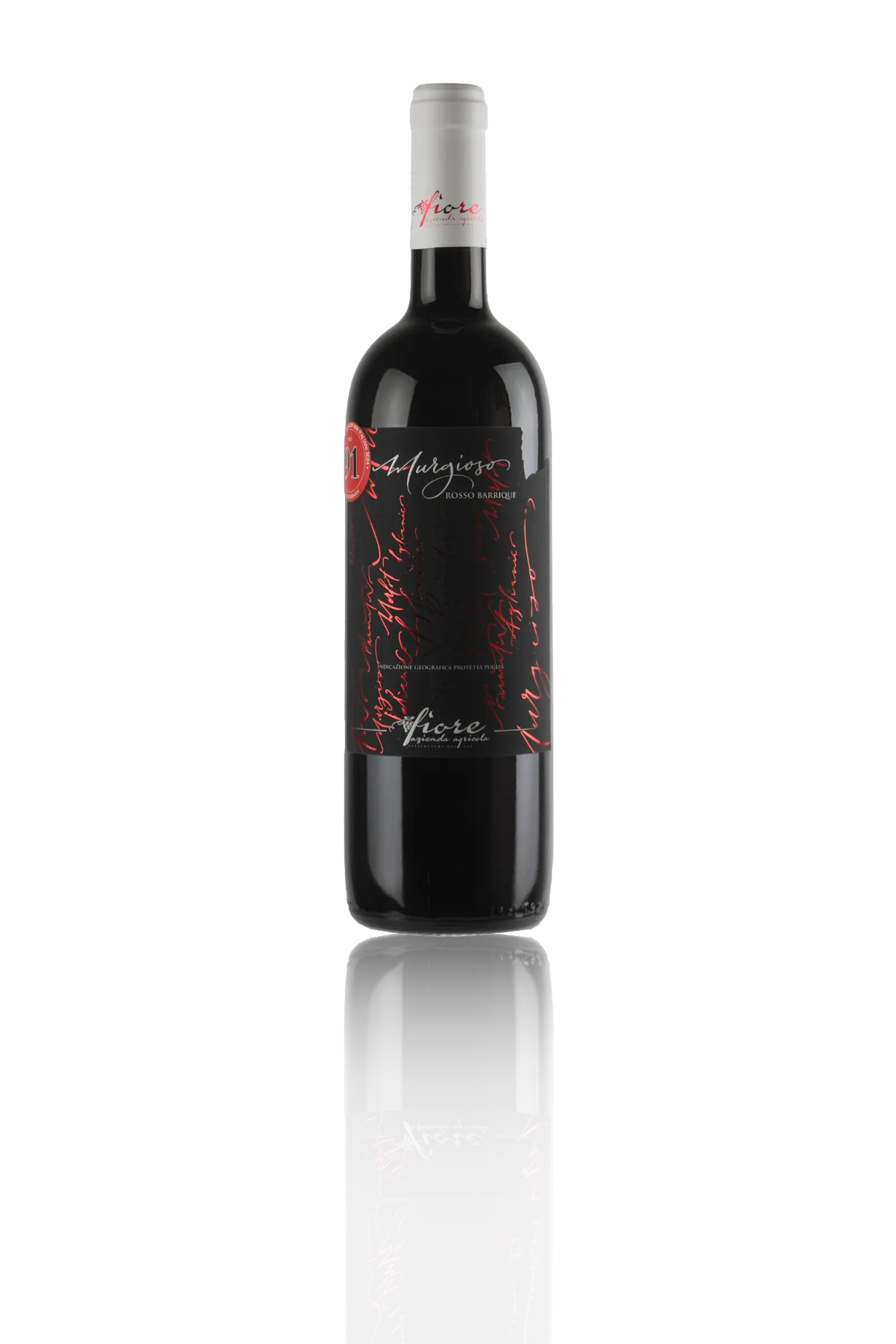 Bottiglia di vino Murgioso di Cantine Fiore