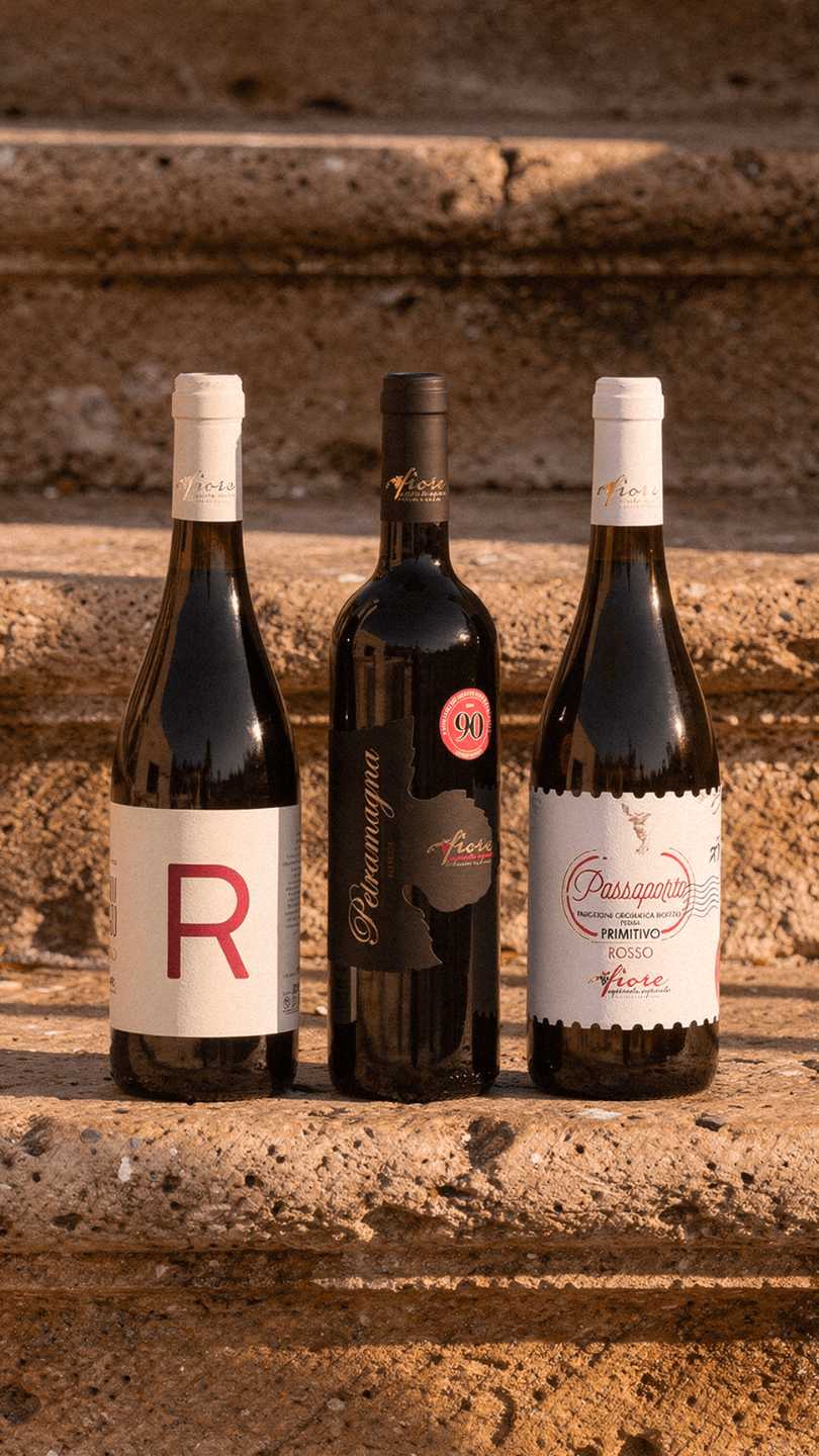 Trittico Rosso Selezione Cantine Fiore | 3 Vini Rossi di Puglia con Spedizione Gratis