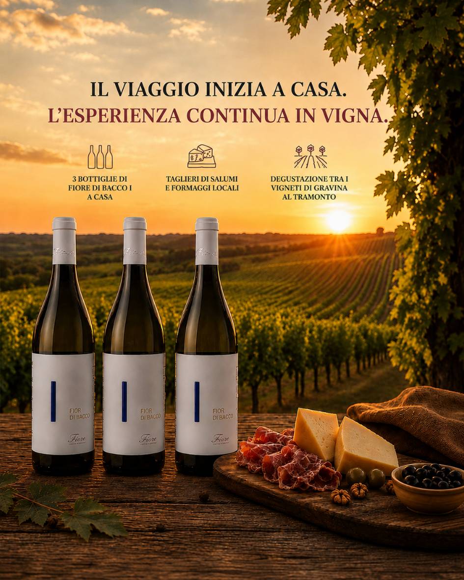Degustazione in Vigna + 3 Bottiglie Fiore di Bacco "I" | Cantine Fiore
